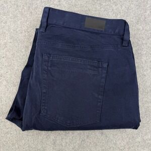 New Rhone Pants Men's 35 (35x33) Everyday Twill 5 Pocket Pants Cotton Chino Blue